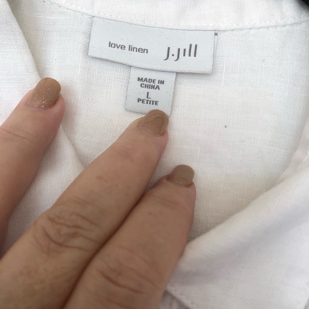Super cute, like new Just Jill linen top!